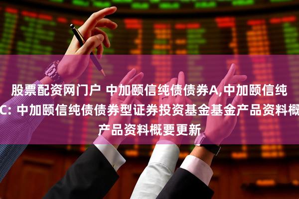 股票配资网门户 中加颐信纯债债券A,中加颐信纯债债券C: 中加颐信纯债债券型证券投资基金基金产品资料概要更新